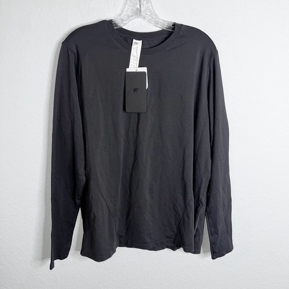 Fabletics Top Women Size 3X Shirt Thumbhole Long Sleeve Gray Athletic B23 - Picture 1 of 8